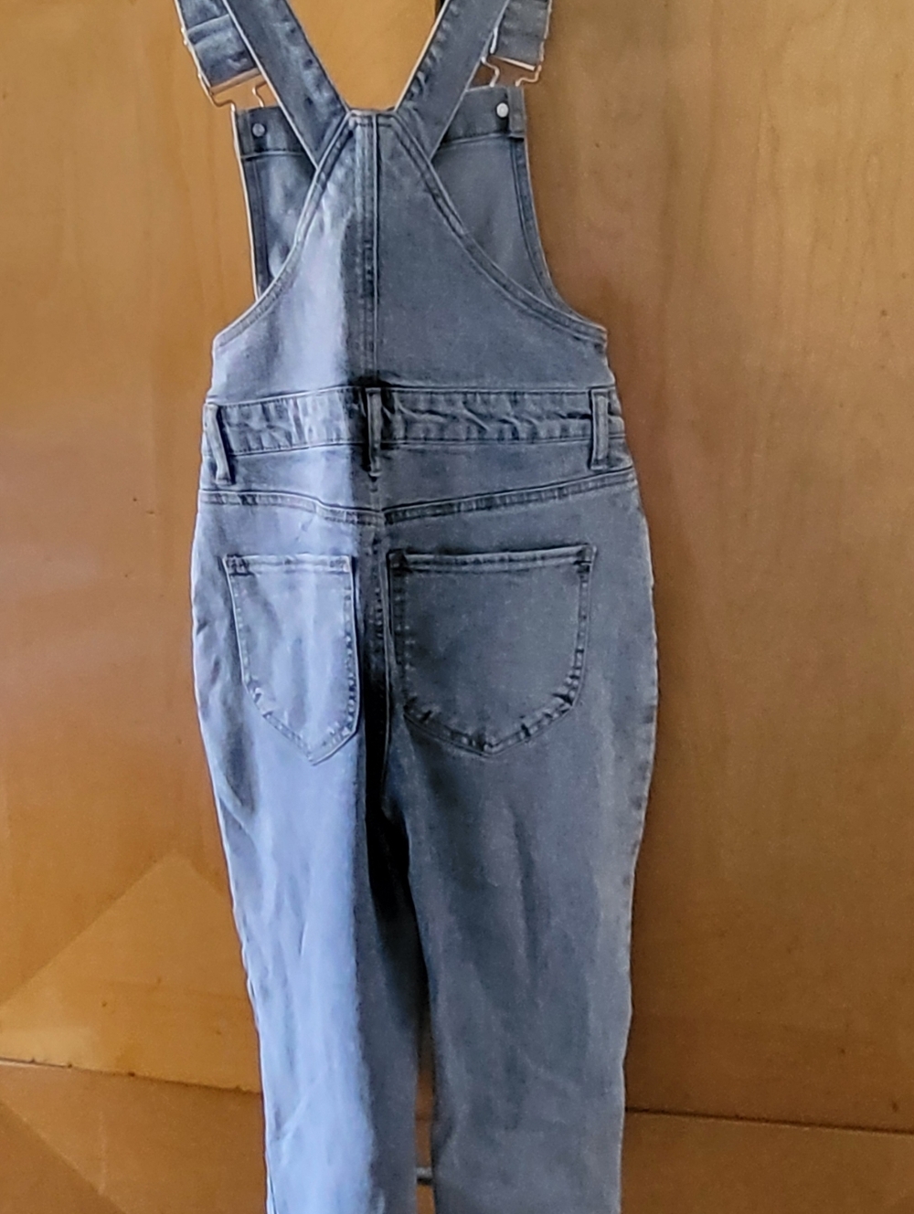Light Wash Denim Overalls - Picture 2 of 3